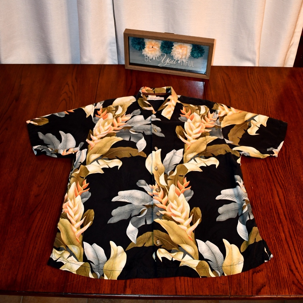 Tommy Bahama 100% Silk Men's SS Shirt XL